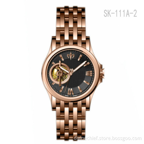 Fashion High Quality 316L Stainless Steel Automatic Skeleton Men Wrist Watches